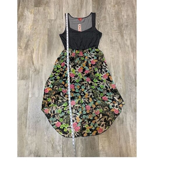 NWT juniors bongo mix media hi -low floral dress size large - Picture 6 of 11